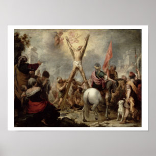 Das Martyrium von St Andrew, 1675-82 (Öl auf canva Poster