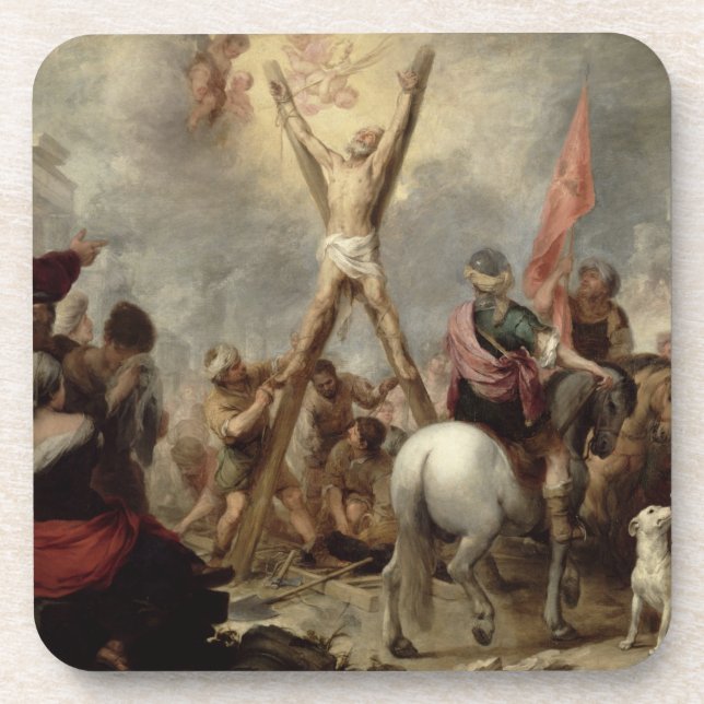 Das Martyrium von St Andrew, 1675-82 (Öl auf canva Untersetzer (Vorderseite)