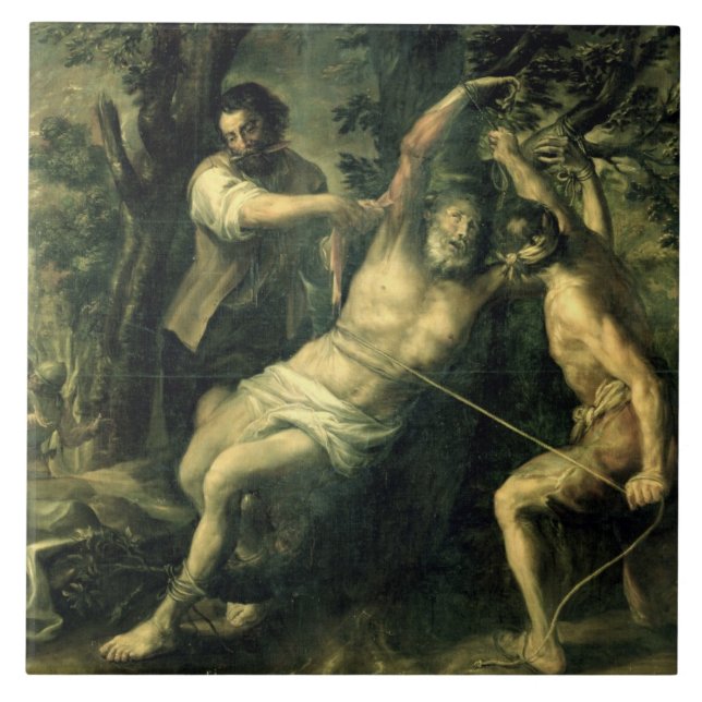 Das Martyrium von St Bartholomew 2 Fliese (Vorderseite)