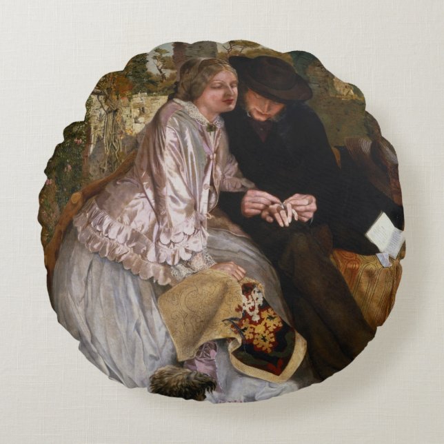 Das Maß für den Ehering, 1855 Rundes Kissen (Vorderseite)