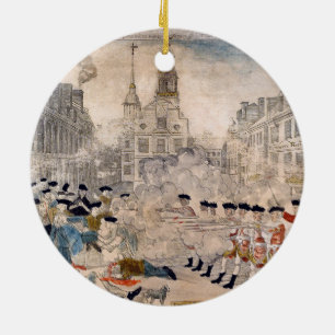 Das Massaker von Boston, Paul Revere King Street Keramik Ornament