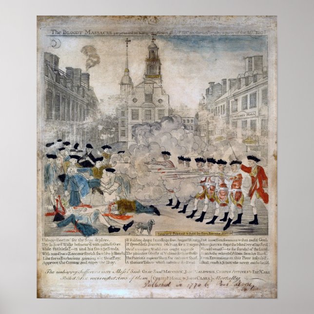 Das Massaker von Boston Poster (Vorne)