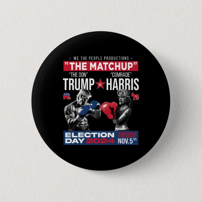 Das Matchup des Don und des Kameraden Harris - Pro Button (Vorderseite)