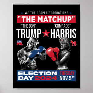 Das Matchup des Don und des Kameraden Harris - Pro Poster