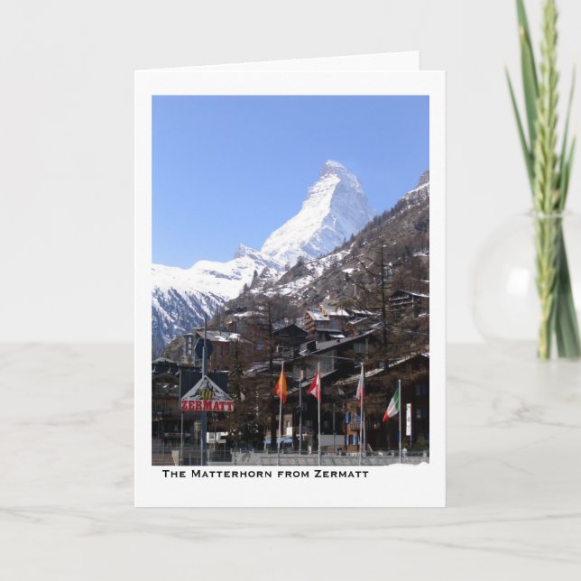 Das Matterhorn von Zermatt Karte (Vorderseite)