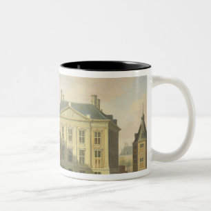 Das Mauritshuis vom Langevijverburg Zweifarbige Tasse