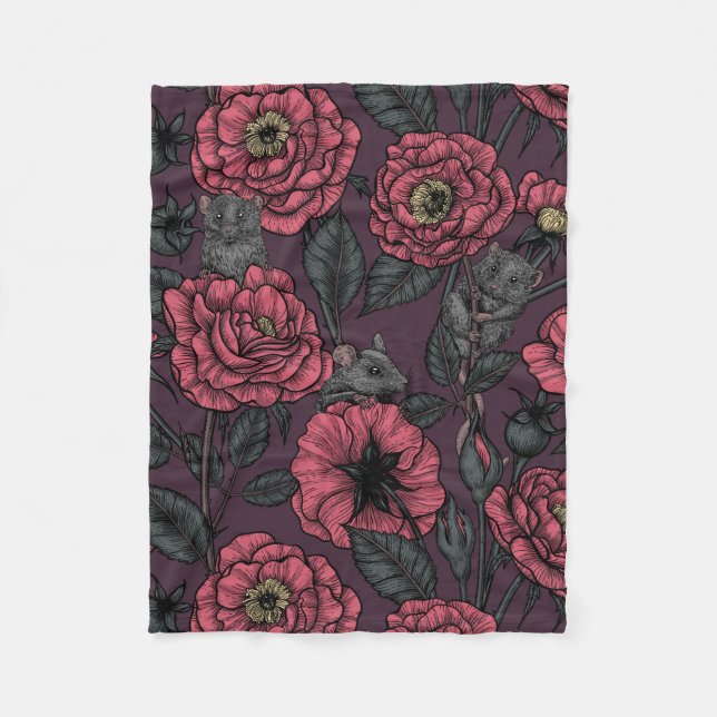 Das Mäuse-Party Fleecedecke (Vorderseite)