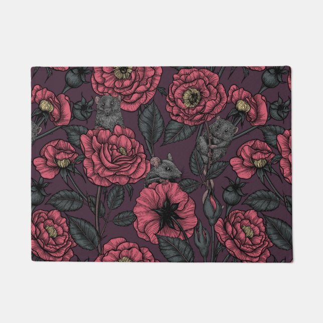 Das Mäuse-Party Fußmatte (Vorderseite)