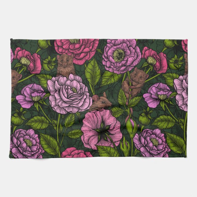 Das Mäuse-Party Geschirrtuch (Horizontal)