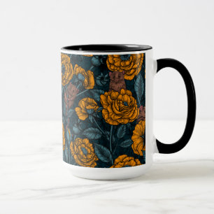 Das Mäuse-Party in Orange und Blau Tasse