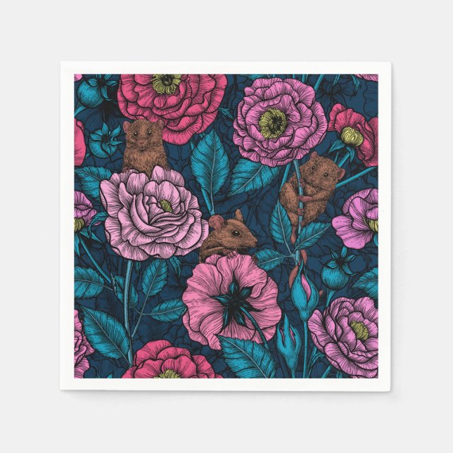 Das Mäuse-Party Serviette (Vorderseite)