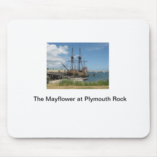 Das Mayflower bei Plymouth Rock Mousepad (Vorne)