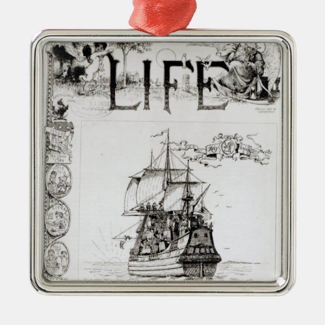 Das Mayflower, vordere Abdeckung von 'Life Ornament Aus Metall (Vorne)