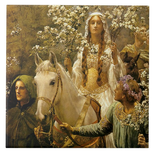 Das Maying der Königin Guinevere durch Fliese (Vorderseite)