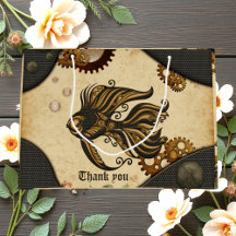 Das mechanische Wunder des Ozeans Steampunkfisch.