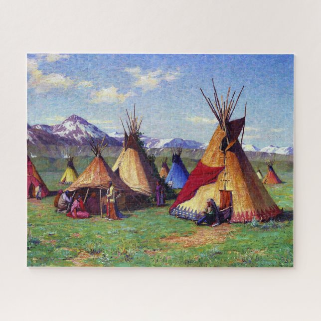 Das Medizin-Tipi Joseph Henry Sharp 1903 (Horizontal)