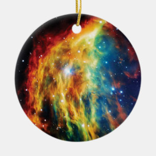 Das Medusa-Nebel Hubble Weltraum-Foto Keramikornament