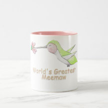 Das Meemaw der Welt bestste Kolibri-Tasse