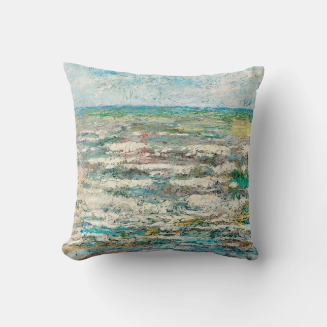 Das Meer (1887) von Jan Toorop Art Kissen (Vorderseite)