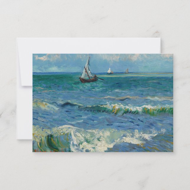 Das Meer am Les Saintes Maries de la Mer | Van Gog Dankeskarte (Vorderseite)