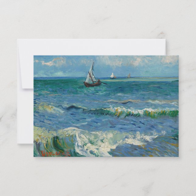 Das Meer am Les Saintes Maries de la Mer | Van Gog Mitteilungskarte (Vorderseite)