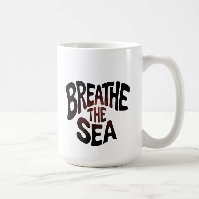 Das Meer atmen Kaffeetasse (Rechts)