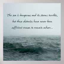 Das Meer ist ein gefährliches Magellan Zitatposter
