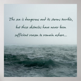 Das Meer ist ein gefährliches Magellan Zitatposter Poster