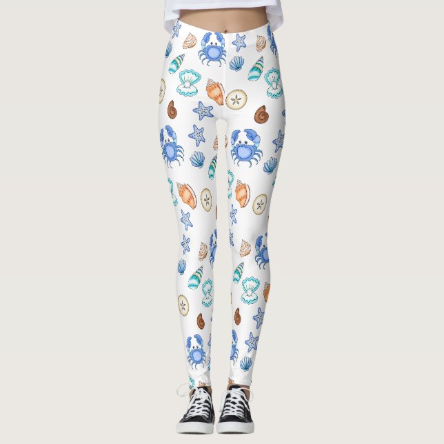 Das Meer ist gepflegt Leggings (Vorderseite)