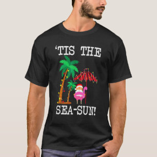 Das Meer Sonne tropische Weihnachtssaison Santa Fl T-Shirt