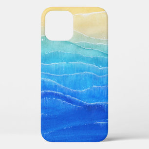 Das Meer und der Strand sind in Aquarellen gehalte Case-Mate iPhone Hülle