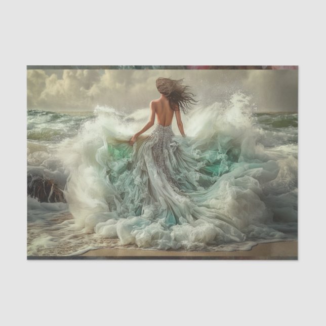 Das Meer wird ihr Seidenpapier (Vorderseite)