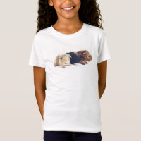 Das Meerschweinchen-T-Shirt des kleinen Mädchens