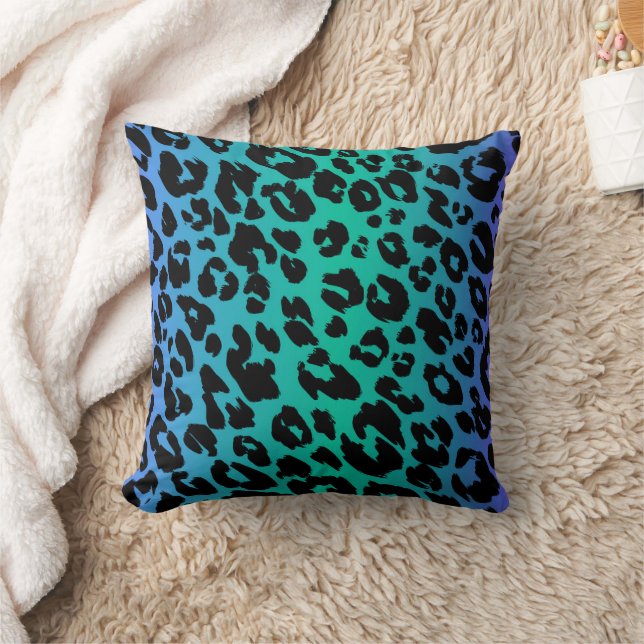 Das mehrfarbige Leopard-Design 6 Kissen (Decke)