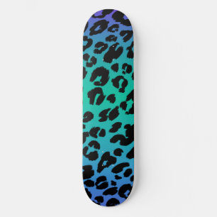 Das mehrfarbige Leopard-Design 6 Skateboard