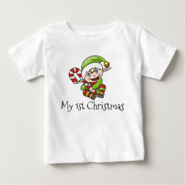 Das mein erste Weihnachten des Weihnachtself-Babys Baby T-shirt
