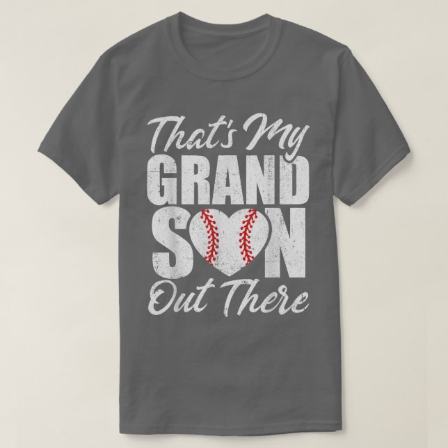 Das meine Großmutter da draußen Baseball Großmutte T-Shirt (Design vorne)