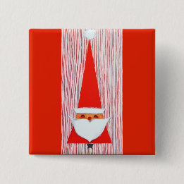 Das meiste schöne Vintage Weihnachten Sankt Button