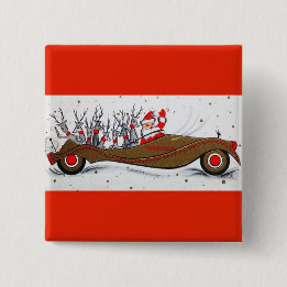 Das meiste schöne Vintage Weihnachten Sankt Button