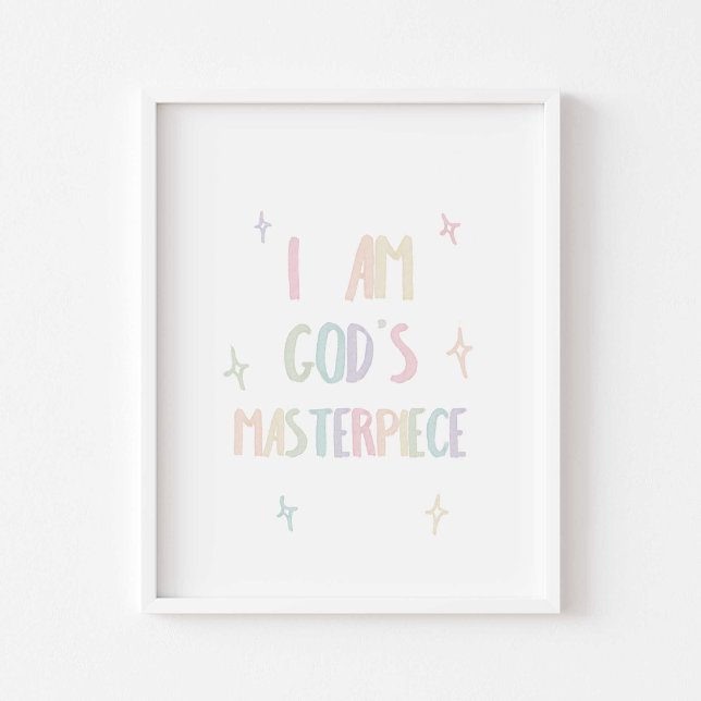 Das Meisterwerk Gottes der Aquarellpastellfarben Poster (Von Creator hochgeladen)
