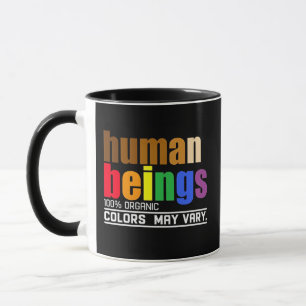 Das menschliche Wesen, das zu 100 % Bio ist, kann  Tasse