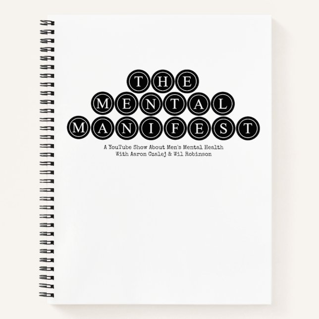Das Mental Manifest-Notebook Notizbuch (Vorderseite)