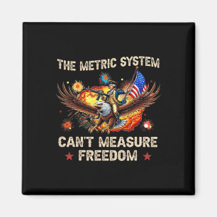 Das metrische System kann die Freiheit Eagle Usa n Magnet