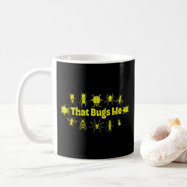 Das mich lustig erschütterte Insektenbugs Kaffeetasse (Mit Donut)