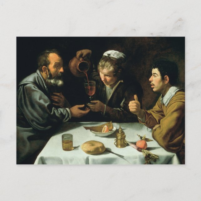 Das Mittagessen, 1620 Postkarte (Vorderseite)