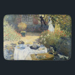 Das Mittagessen Claude Monet Badematte<br><div class="desc">Das Mittagessen. Claude Monet. Reproduktion berühmter Kunstbilder im öffentlichen Bereich.</div>