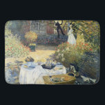 Das Mittagessen Claude Monet Badematte<br><div class="desc">Das Mittagessen. Claude Monet. Reproduktion berühmter Kunstbilder im öffentlichen Bereich.</div>