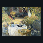 Das Mittagessen Claude Monet Gartenschild<br><div class="desc">Das Mittagessen. Claude Monet. Reproduktion berühmter Kunstbilder im öffentlichen Bereich.</div>