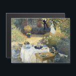 Das Mittagessen Claude Monet Magnetkarte<br><div class="desc">Das Mittagessen. Claude Monet. Reproduktion berühmter Kunstbilder im öffentlichen Bereich.</div>