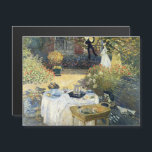 Das Mittagessen Claude Monet Magnetkarte<br><div class="desc">Das Mittagessen. Claude Monet. Reproduktion berühmter Kunstbilder im öffentlichen Bereich.</div>